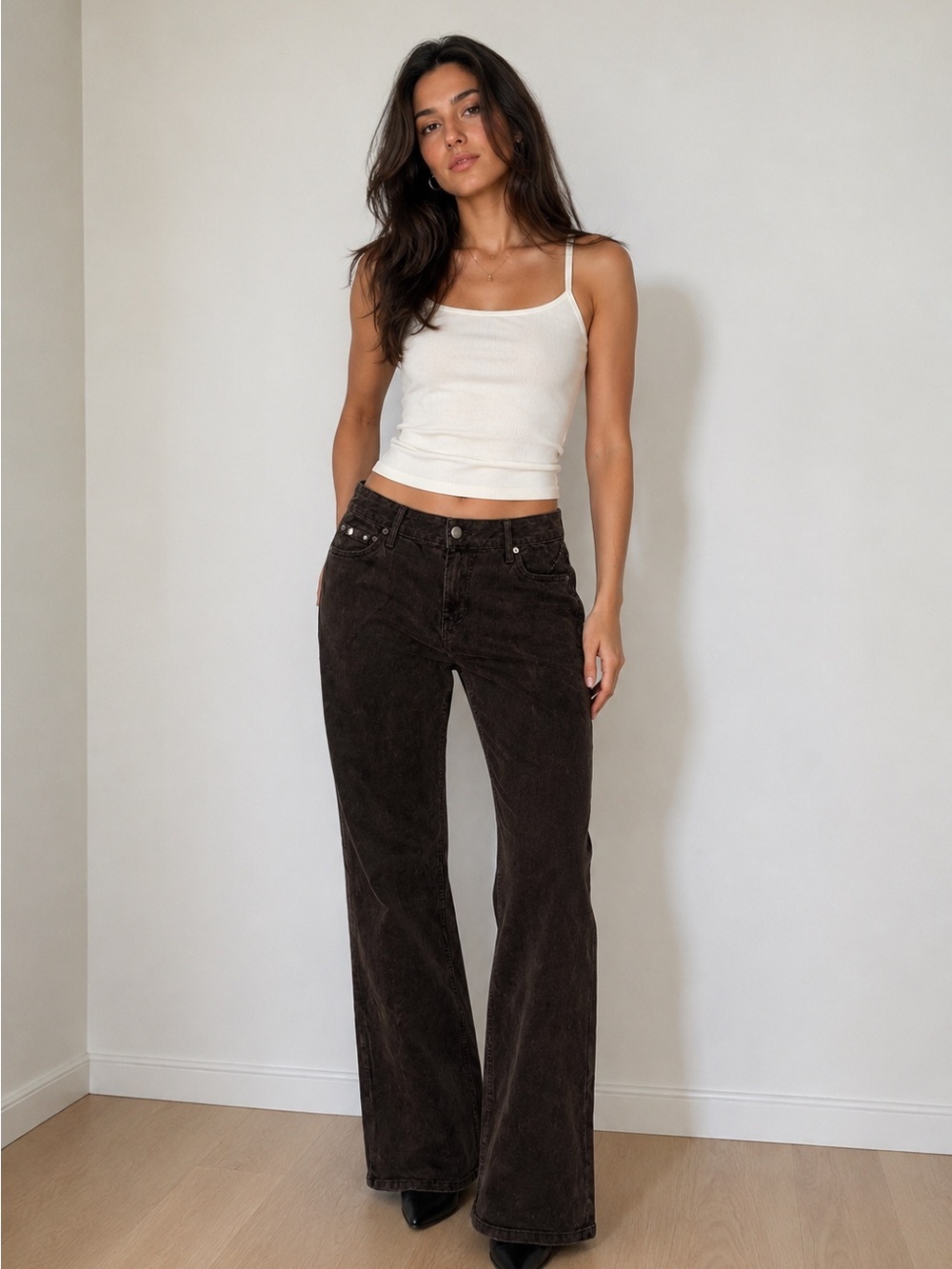 Wild Fable Brown Corduroy Flare Pants Size Small